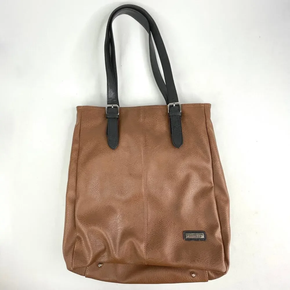 Roots 73 Brown Laptop Tote Bag Purse